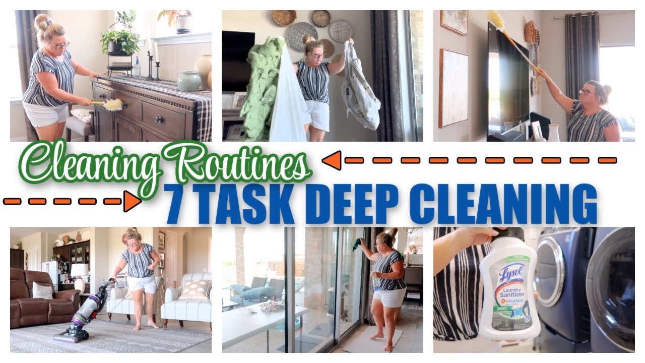 HOME CLEANING ROUTINES 2022 | DEEP CLEANING USING 7 TASKS | MOM TO MOMS