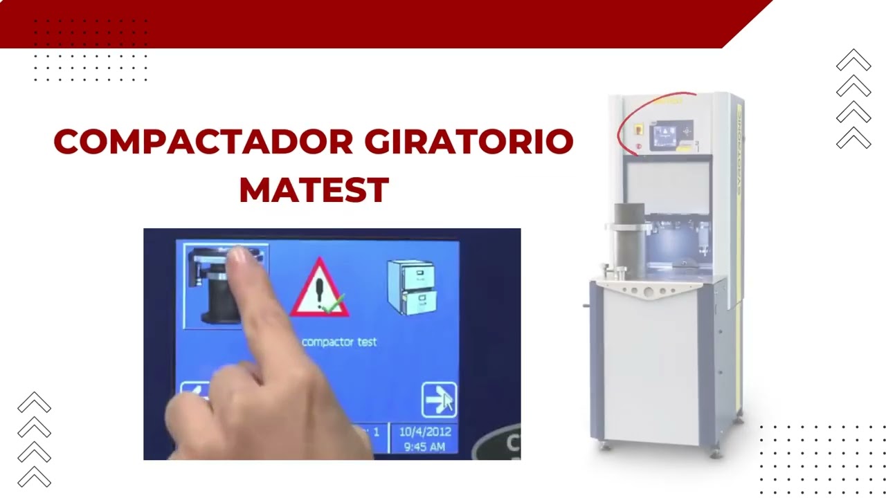 Manual de uso del equipo compactador giratorio Matest