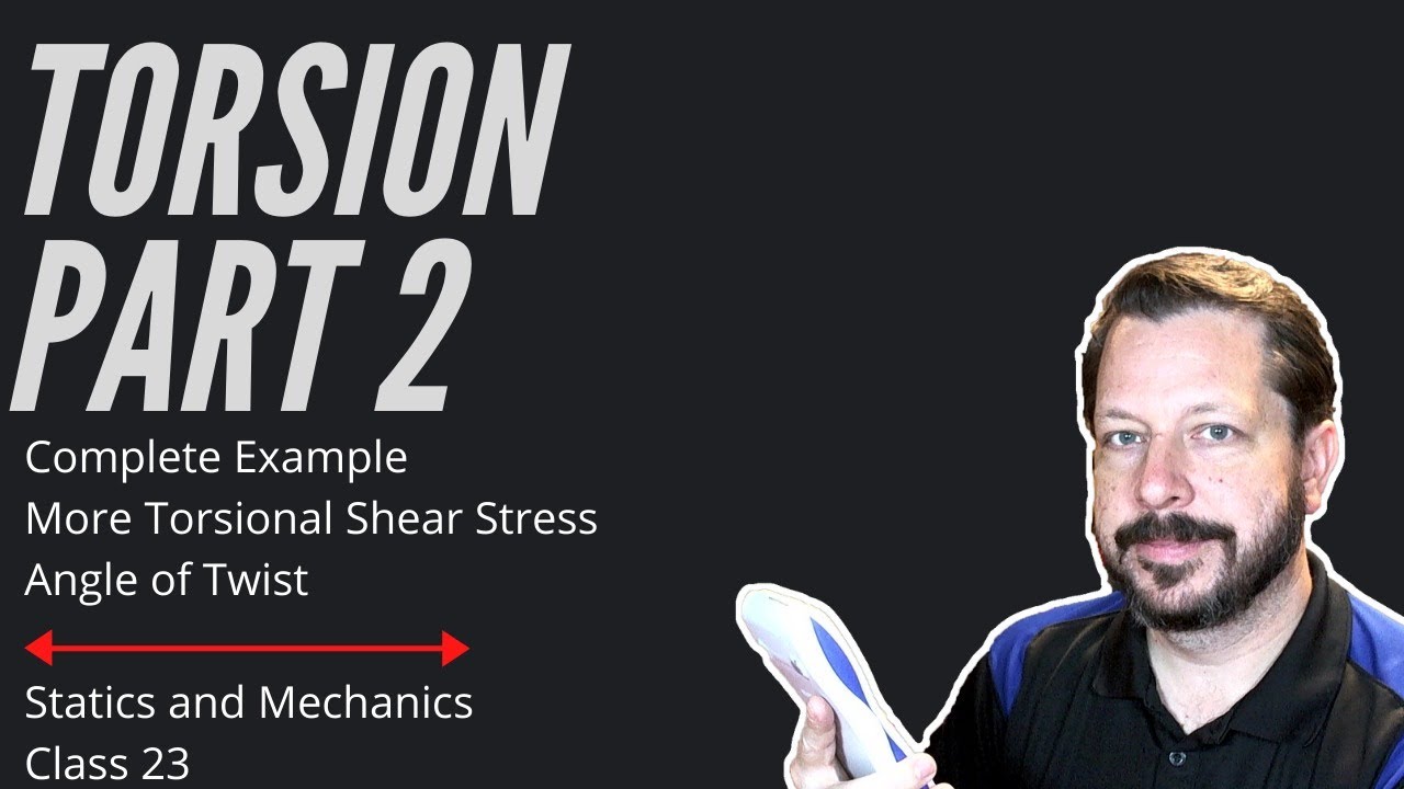 Statics and Mechanics | Angle of Twist | Class 23