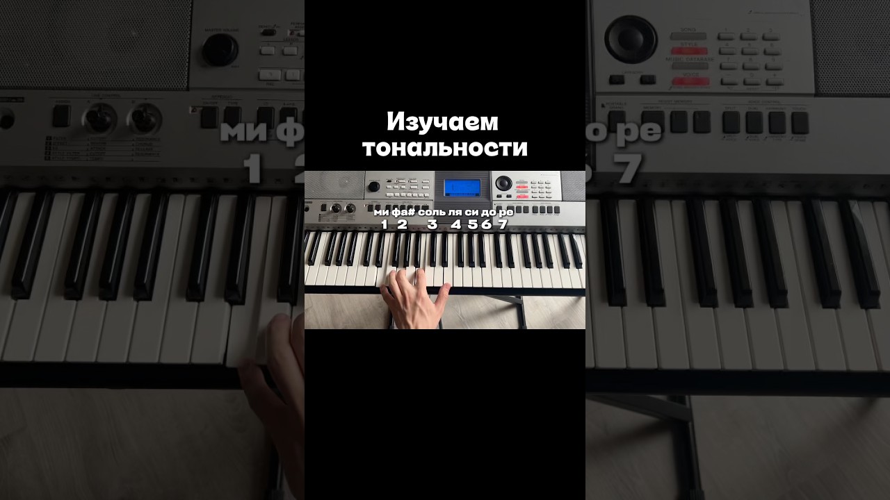 Изучаем тональности на фортепиано #урокимузыки