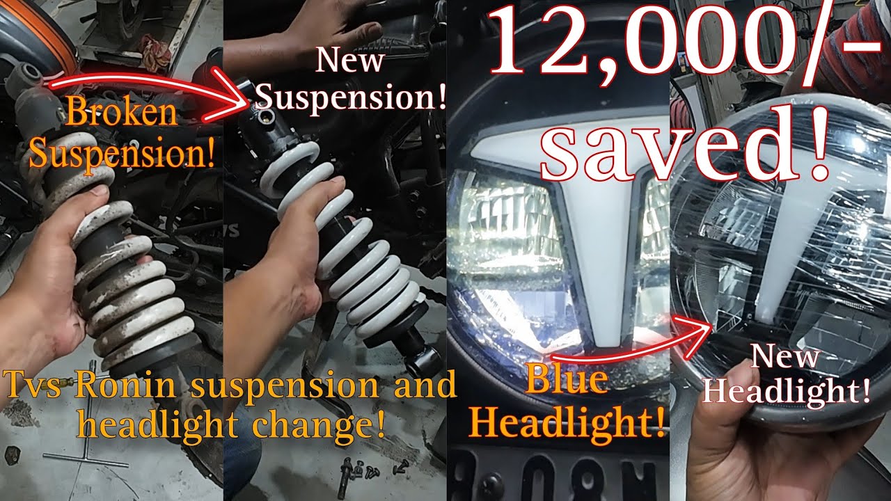 Tvs Ronin Suspension broken at 38,000 kms || Headlights turning blue || Warranty || Parts worth 12k