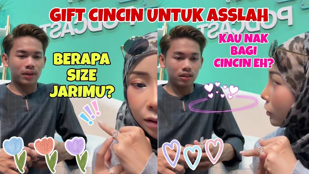 Daus nak bagi cincin hadiah perpisahan untuk asslah