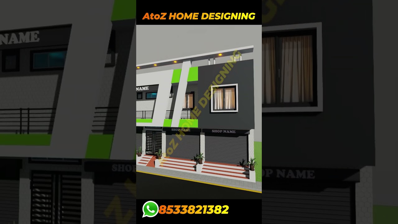 Shop With House PLan