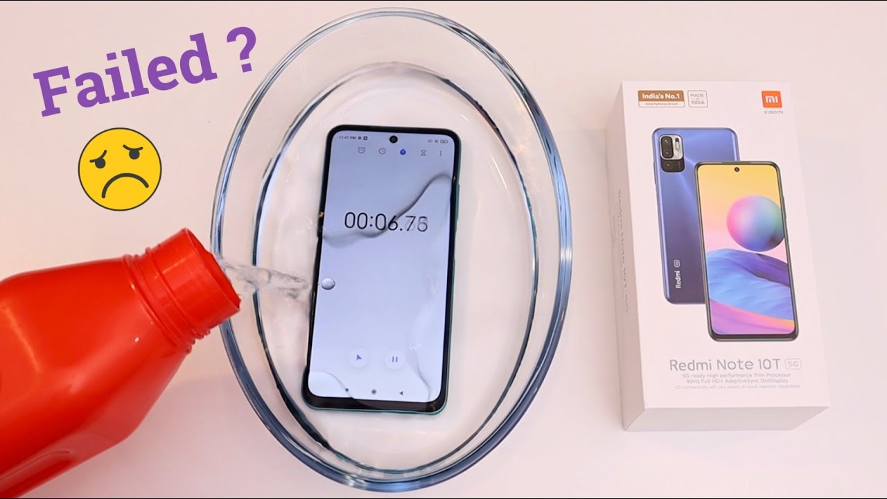 Redmi Note 10T 5G Water Test | Redmi Note 10T 5G Water and Durability Test | Thetechtv