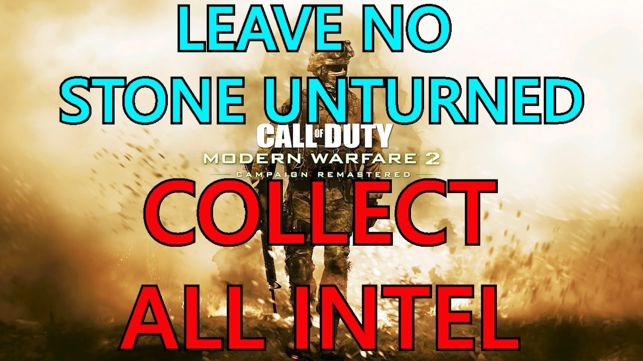 Leave No Stone Unturned | Collect All 45 Intel | Call Of Duty Modern Warfare 2 Remastered