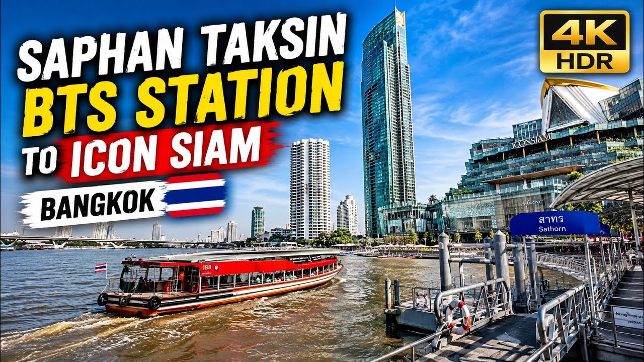 Saphan Taksin BTS Station to ICON SIAM 😎 2025
