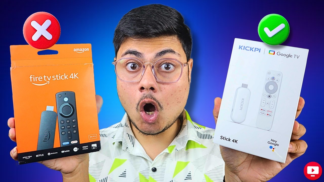 Fire TV  VS  Kickpi Google TV Stick KP2 | Best Smart TV Stick In 2025 | Fire TV Stick 4K 2nd Gen
