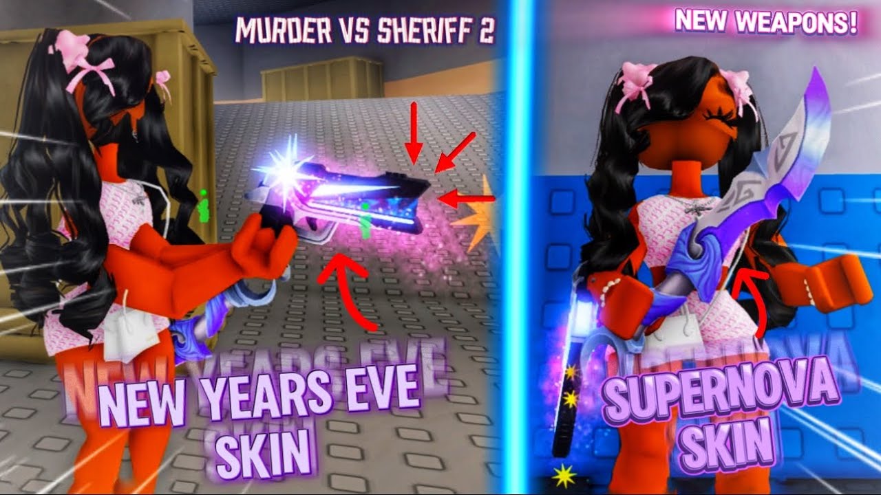 2 НОВЫХ ВИДОВ ОРУЖИЯ! 💜 СУПЕРНОВАЯ И НОВЫЙ 2025 ГОД! | Murder Vs Sheriff 2