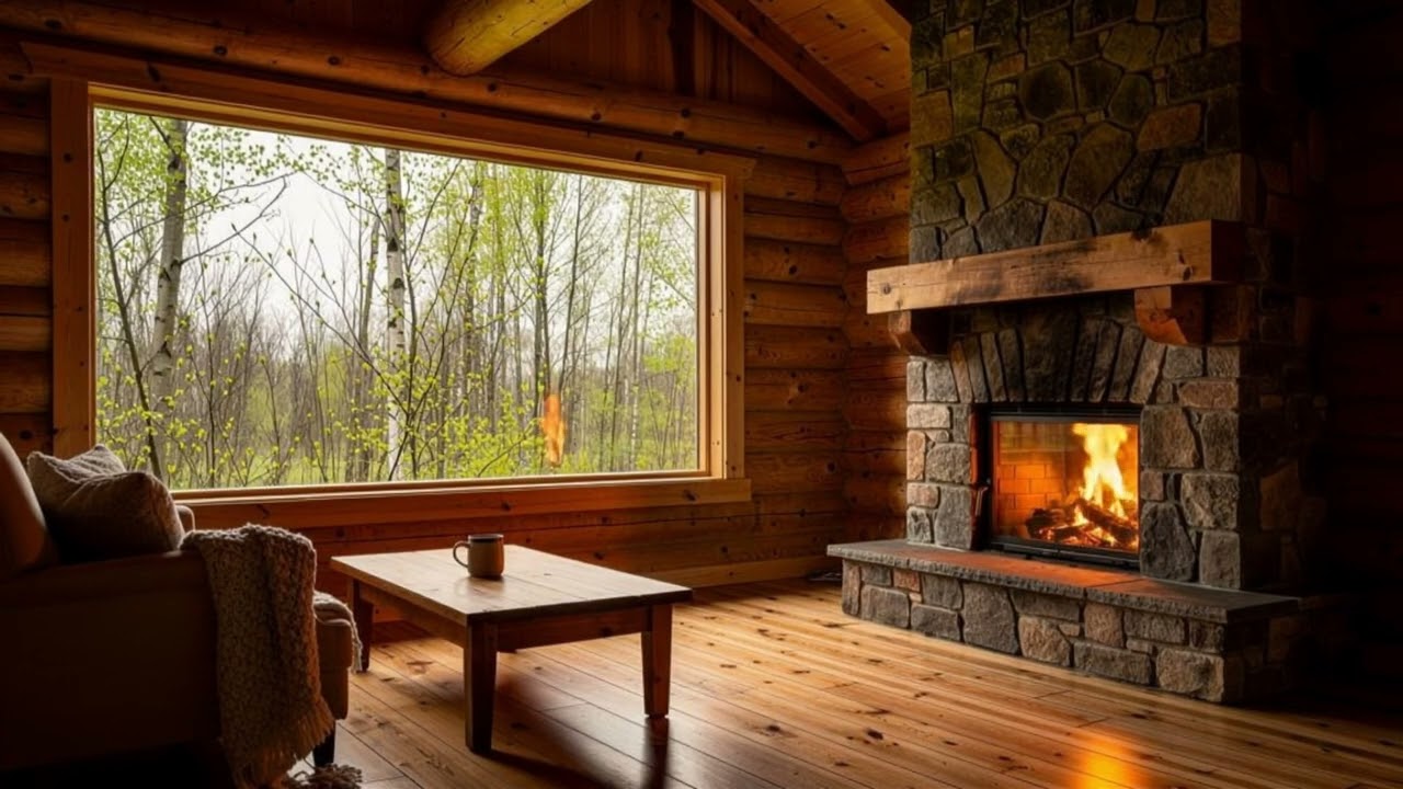 Cozy Corner 🔥 Fireplace & Autumn Ambience | Warm Cozy Fall Vibes
