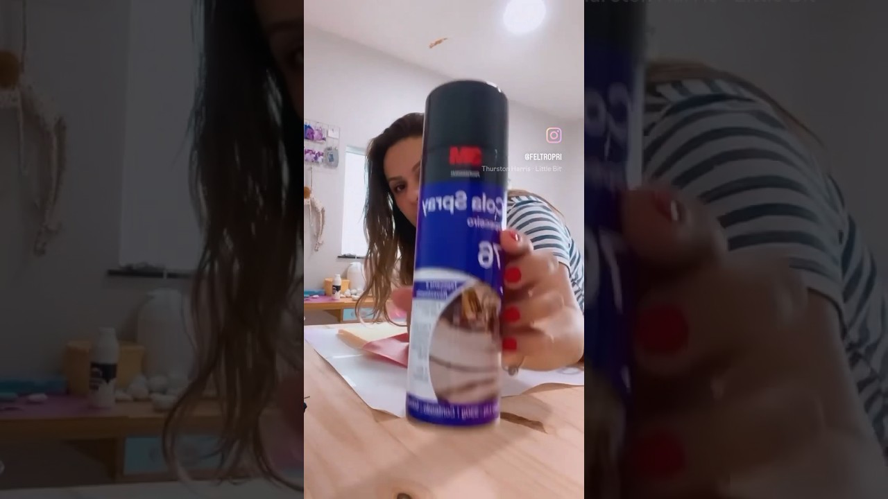Como Usar Cola Spray no Feltro