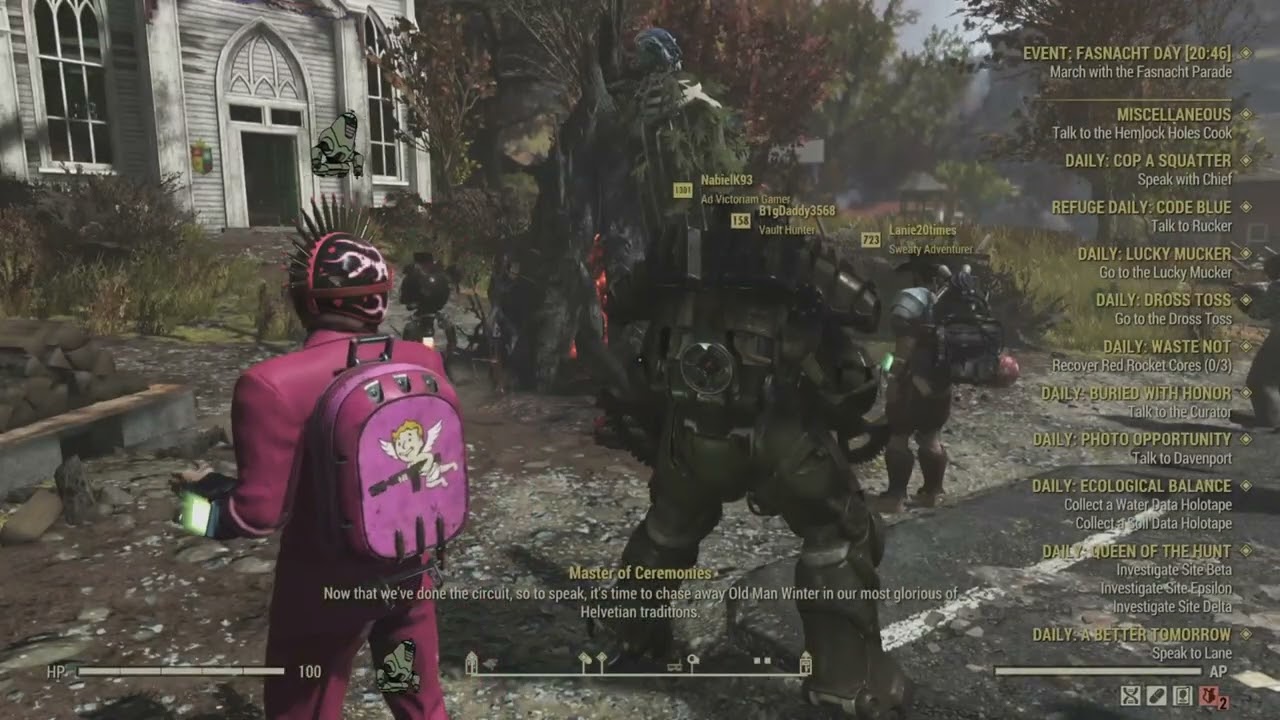 Playing Fallout 76 - Daily And Weekly Challenges 18/2/26