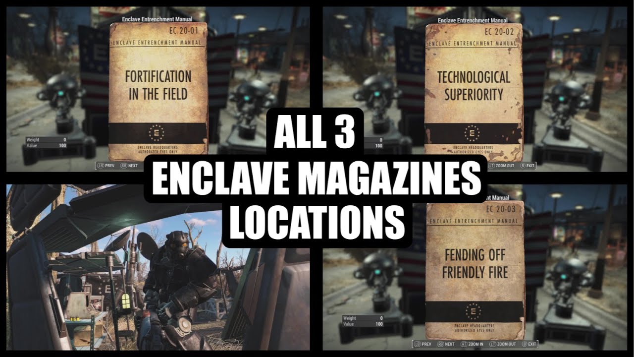 All 3 Enclave Magazines Locations and How to find them - Fallout 4