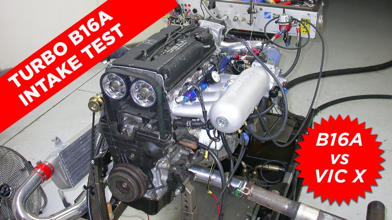VTEC TURBO TEST-HONDA B16A INTAKE TEST-STOCK P30 VS EDELBROCK VICTOR X-WHAT WORKS BEST UNDER BOOST?