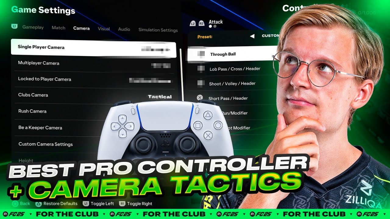 PRO CONTROLLER + CAMERA SETTINGS IN EA FC 25