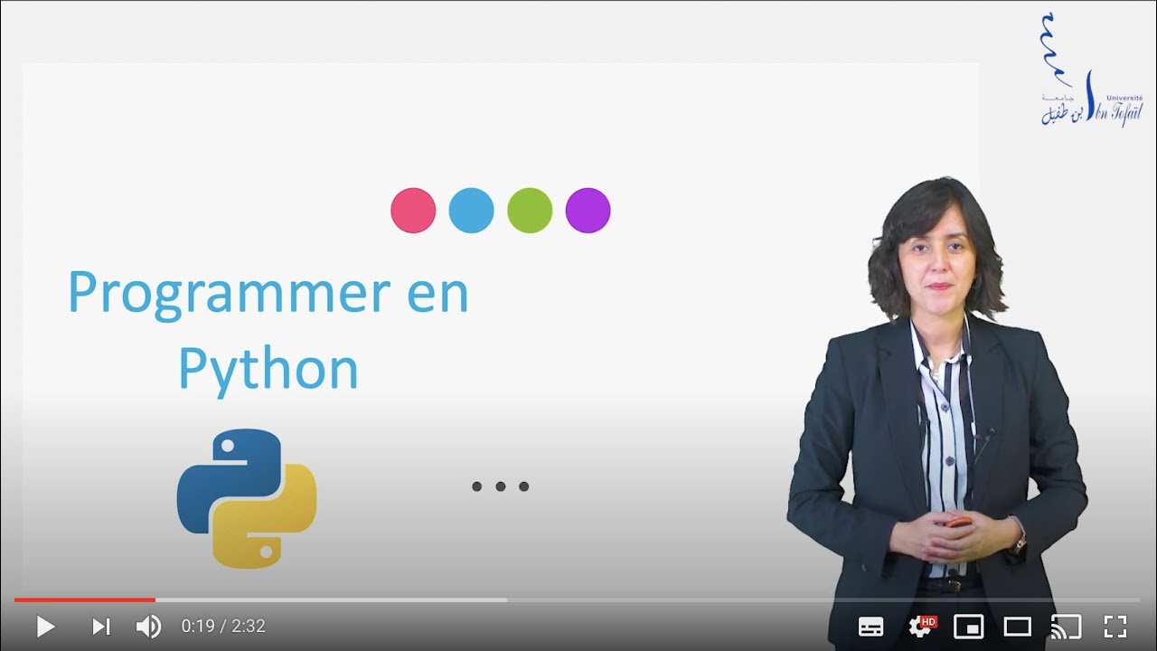 Teaser du cours  Programmer en Python