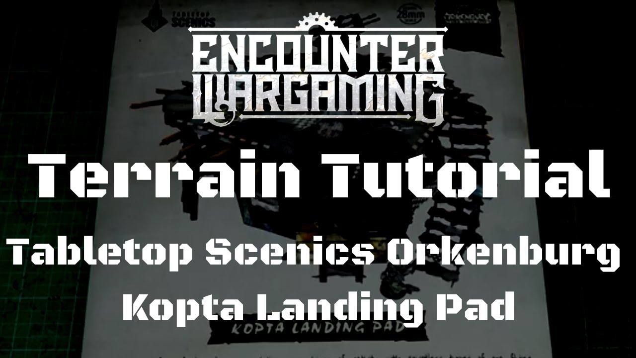 MDF Terrain Tutorial - Tabletop Scenics Orkenburg Kopta Landing Pad - Unbox, review, size comparison