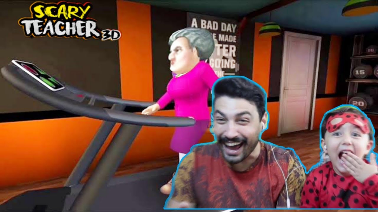 KIZGIN ÖĞRETMENİN KOŞU BANDINI BOZDUK YERE DÜŞTÜ! 4. CHAPTER FİNAL! | SCARY TEACHER 3D OYNUYORUZ!