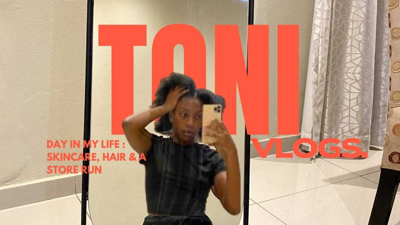 Day in my life vlog: Quick store, doing my hair and my skincare routine