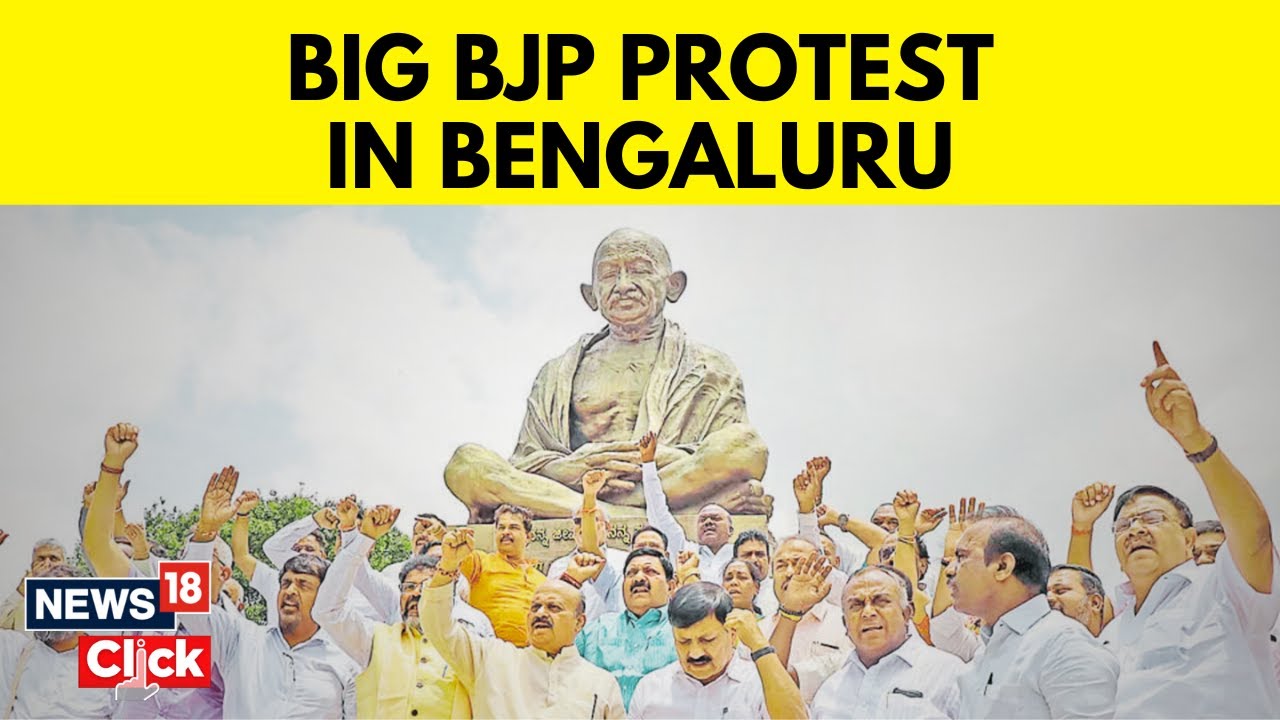 Bengaluru News | BJP Workers Protest Against Karnataka Government Over Suspension Of MLAs | News18