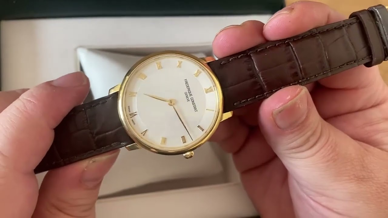 FREDERIQUE CONSTANT Slimline  38mm Quartz Gold Plated Watch FC-200RS5S35  WITHDRAWN