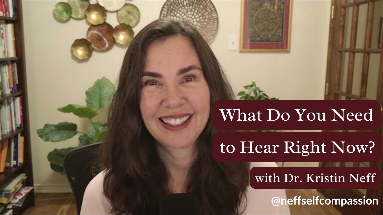 What Do You Need to Hear Right Now? Finding Comfort Within Yourself