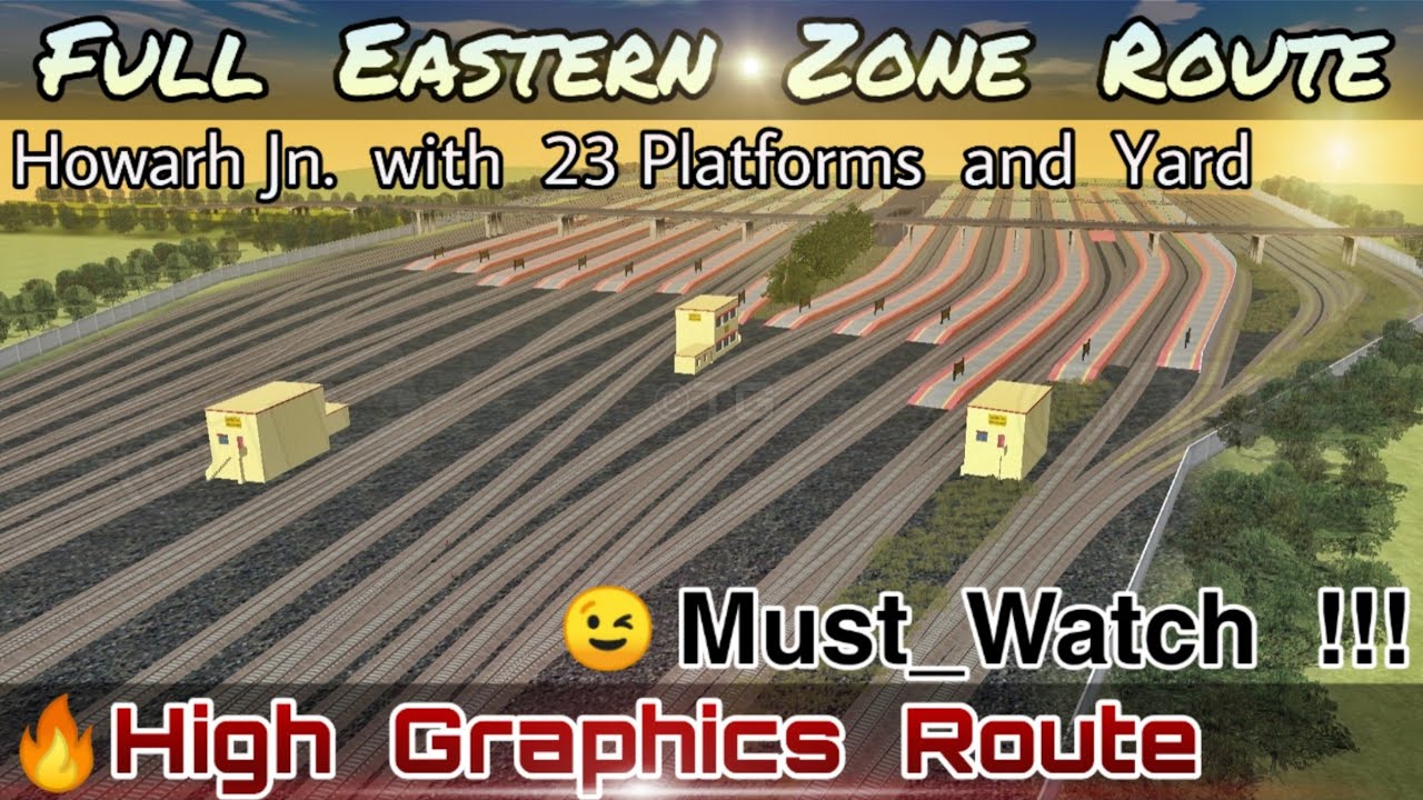 FULL EASTERN ROUTE ZONE | High Graphics Route in Trainz Simulator Android | Full Realistic 🔥| By TG