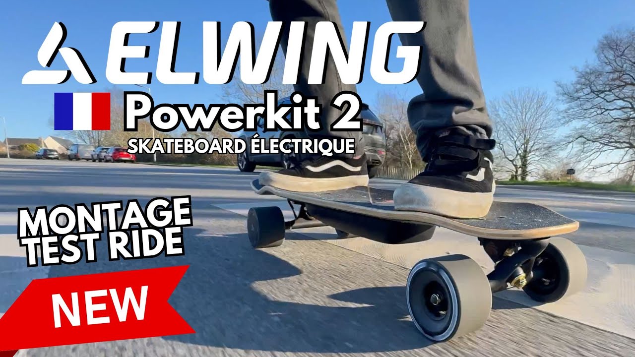ELWING Powerkit 2 - électrifie n'importe quel skateboard - Montage du kit et test ride !