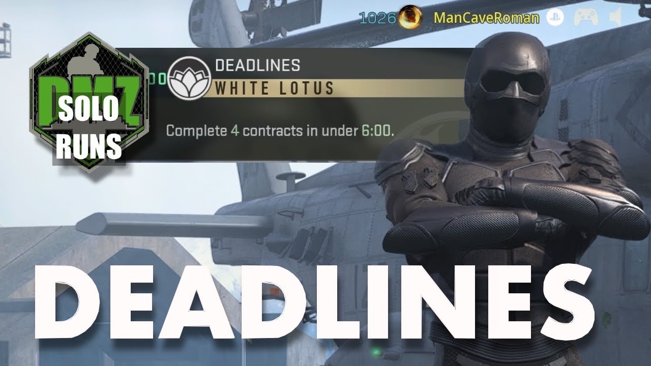 DMZ: Deadlines / Solo Guide / White Lotus / Tier 4