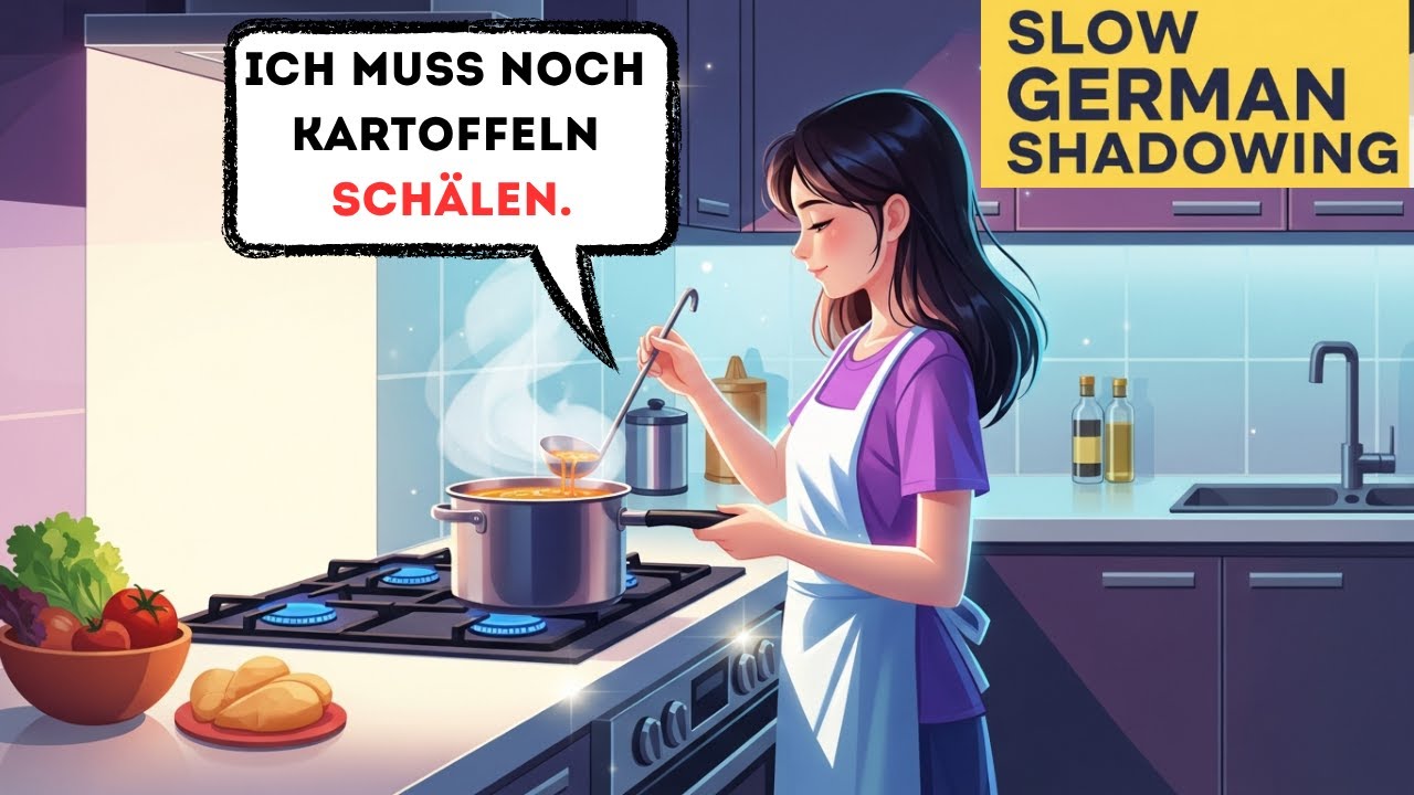Learn German Verbs for Daily Life - Part 3 | Slow German + German Speaking Practice | Shadowing