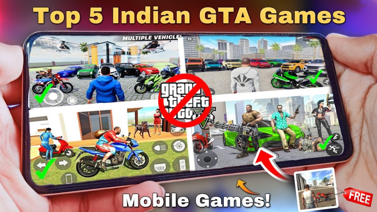 TOP 5 GTA COPY GAMES FOR ANDROID & iOS IN 2026 || Indian bike driving 3d Game||