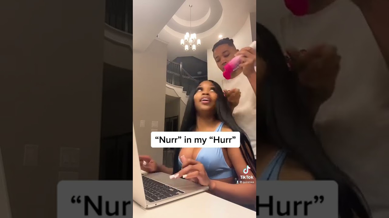 ASKING QUI TO SAY NAIR AND HAIR&hellip;&rdquo;NURRR IN MY HURRR&rdquo; 😂 #quiandken #shorts