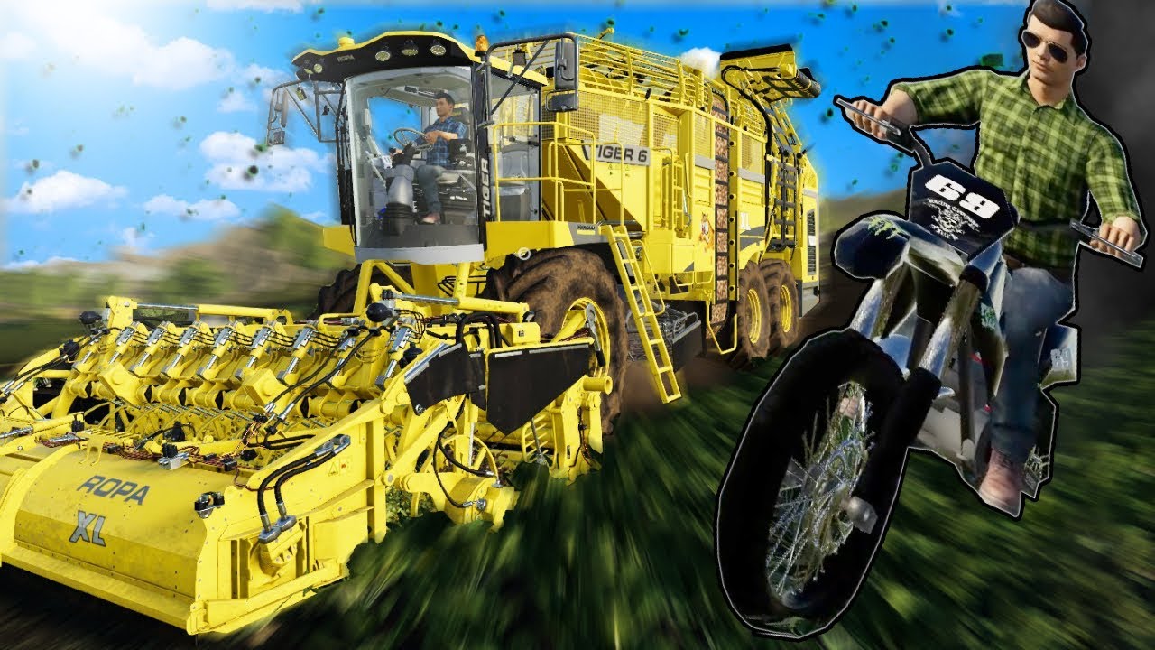 FARMING SUGAR BEETS AND MOTORCYCLES! (Farming Simulator 19 Gameplay Roleplay) Farming Sim Mods!
