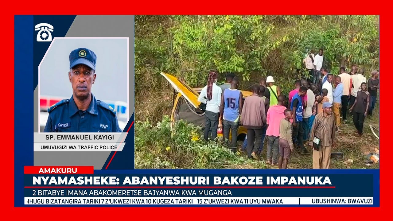 Nyamasheke: Impanuka y'imodoka yari itwaye abanyeshuri yahitanye babiri