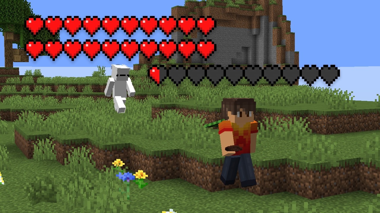 Manhunt, but my friend has 20 hearts