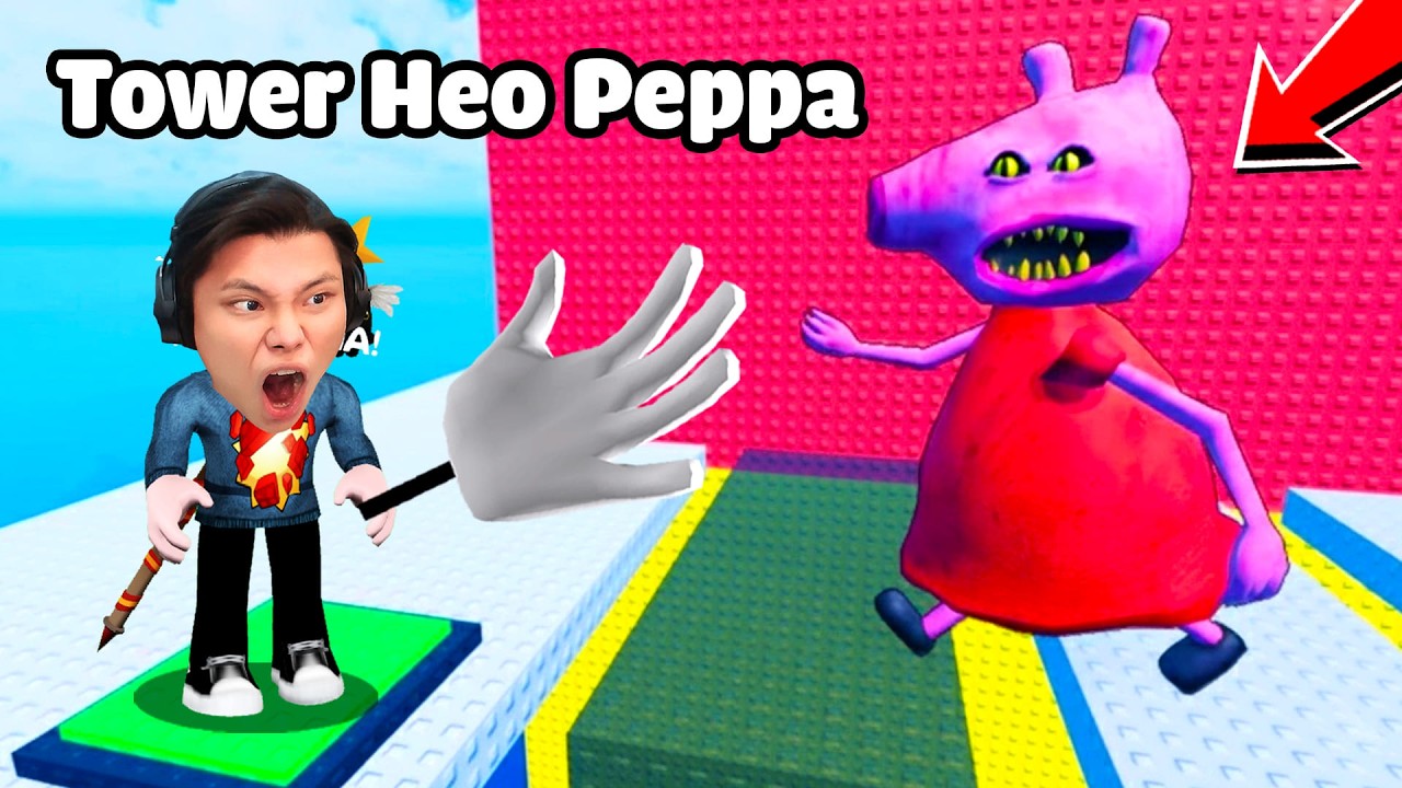 [ROBLOX] JAYGRAY PHÁ ĐẢO THÁP TÁT HEO PEPPA ĂN THỊT🥩🤤THỬ THÁCH TROLL SLAP TOWER PEPPA PIG ĐÓI BỤNG