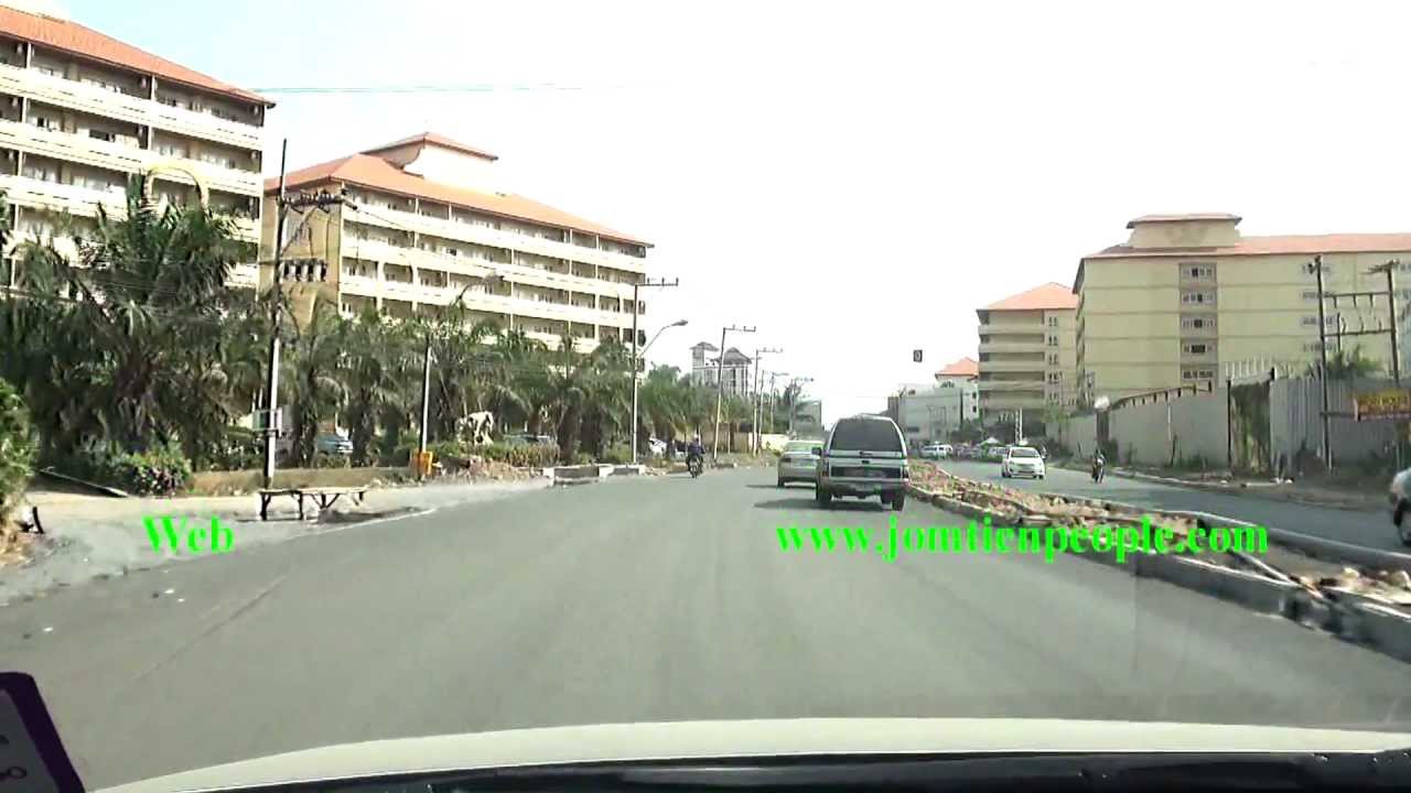 Jomtien 2nd Road by car in January