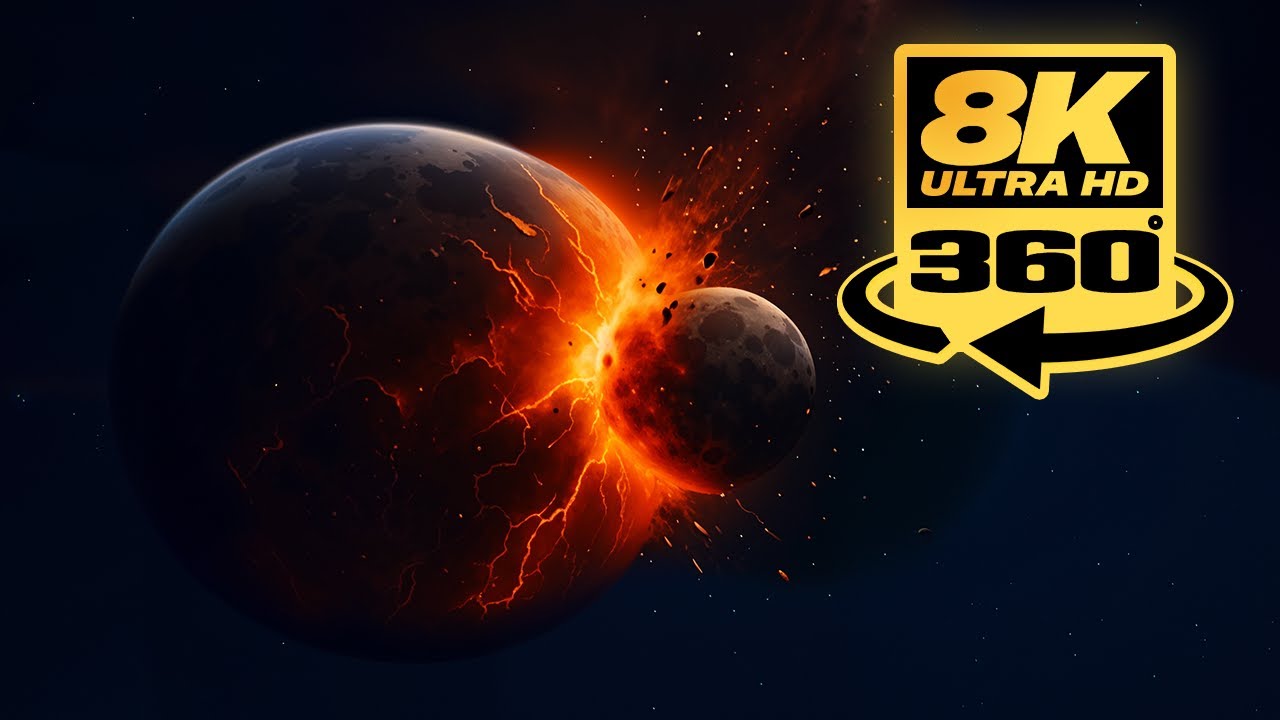 360° VR A Rogue Planet SMASHES Into Earth