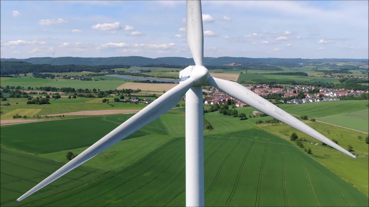 Windpark bei Konken (Kusel) von Oben | Vestas V52