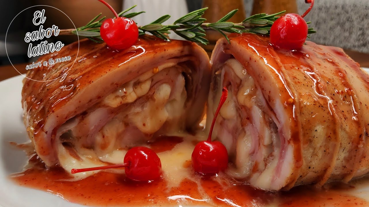 🔴 Pechuga de Pavo Rellena al Horno |Fácil y Rica 🦃