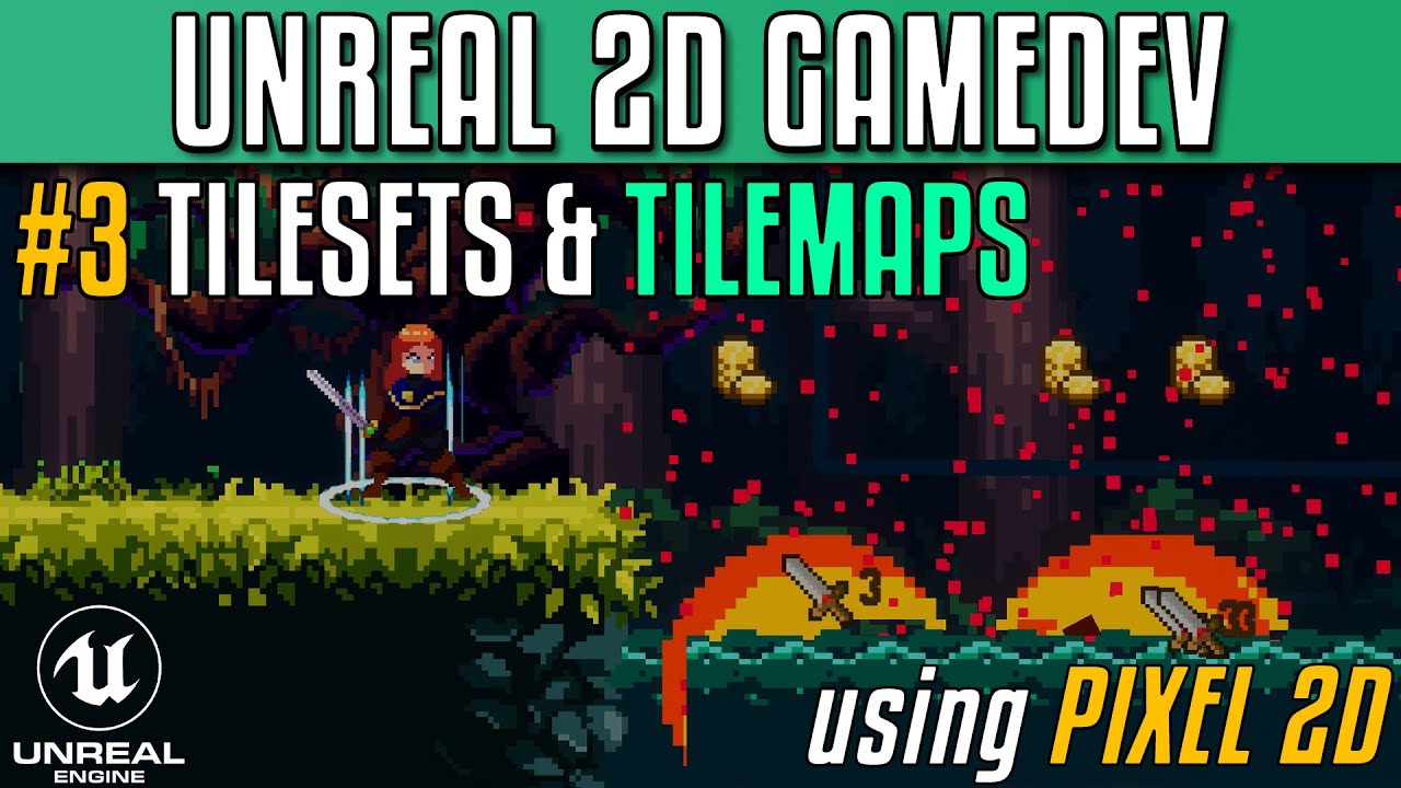 Creating 2D games with Unreal Engine using Pixel 2D - Part 3 - Tilesets & Tilemaps