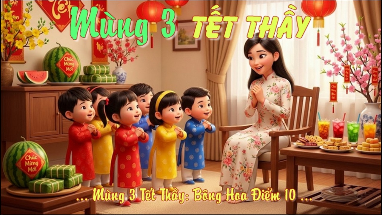 Mùng 3 Tết Thầy: Bông Hoa Điểm Mười | Nhạc Thiếu Nhi Vui Tết