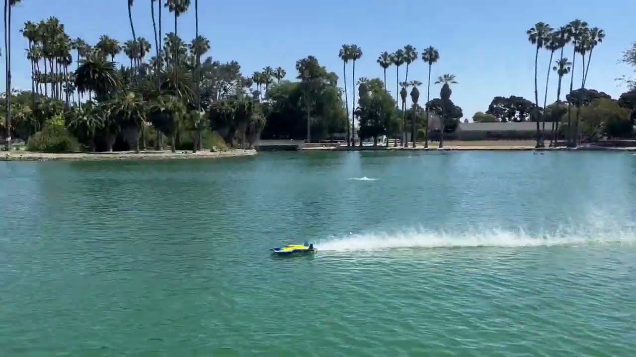 A friend’s maiden run of his Pro Boat UL19 Hydroplane boat. July 12, 2023