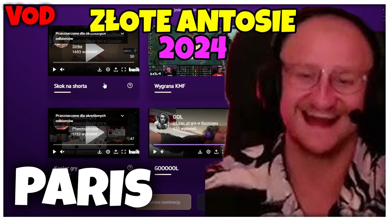 ParisPlatynov | Złote🏆Antosie 2024 | VOD