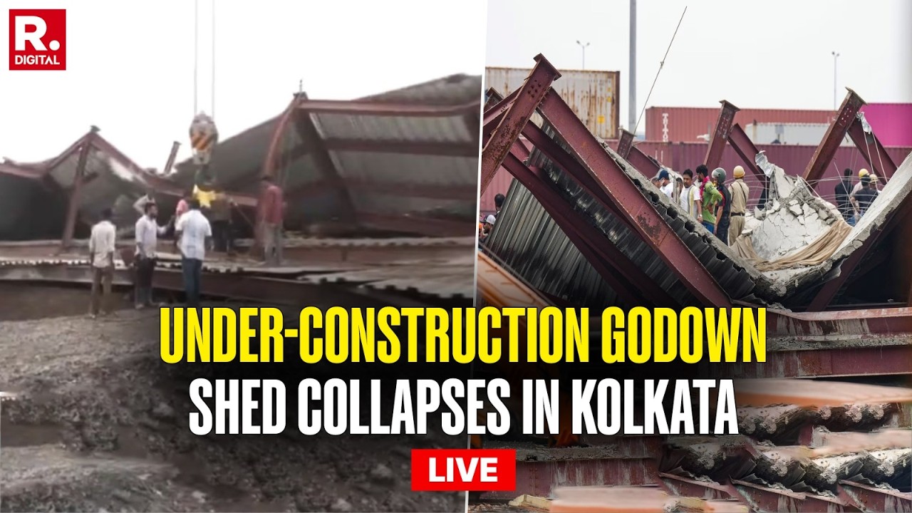 LIVE: Under-Construction Godown Shed Collapses in Kolkata's Taratala | Rescue Operation Underway