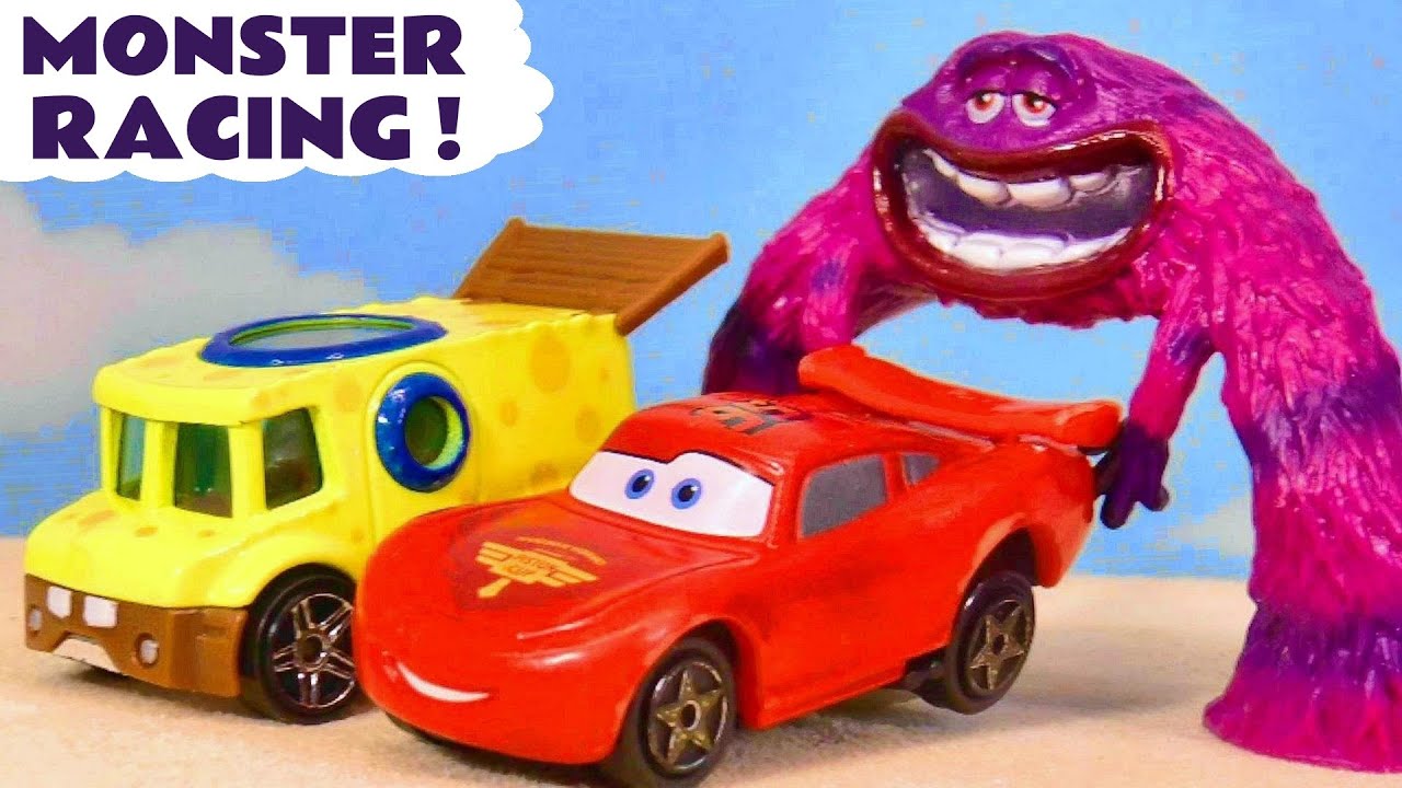 Funlings Cars Monster Racing Stories with Car Toy McQueen
