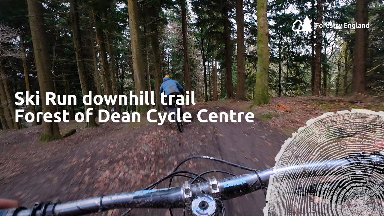 Ski Run | double black downhill mountain bike trail PoV | Forest of Dean cycle centre cycle