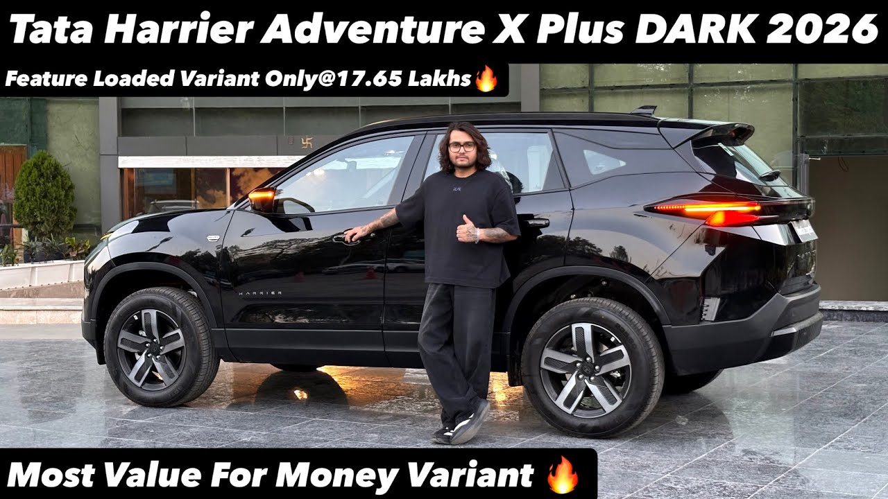 New Tata Harrier Adventure X Plus DARK 2026 | MOST VFM VARIANT ONLY@17.65 LAKHS | Full review 😍🔥