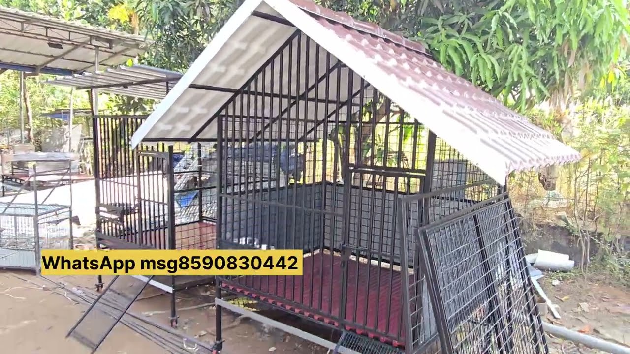 Hi tech dog cage making WhatsApp msg8590830442 Trissur 