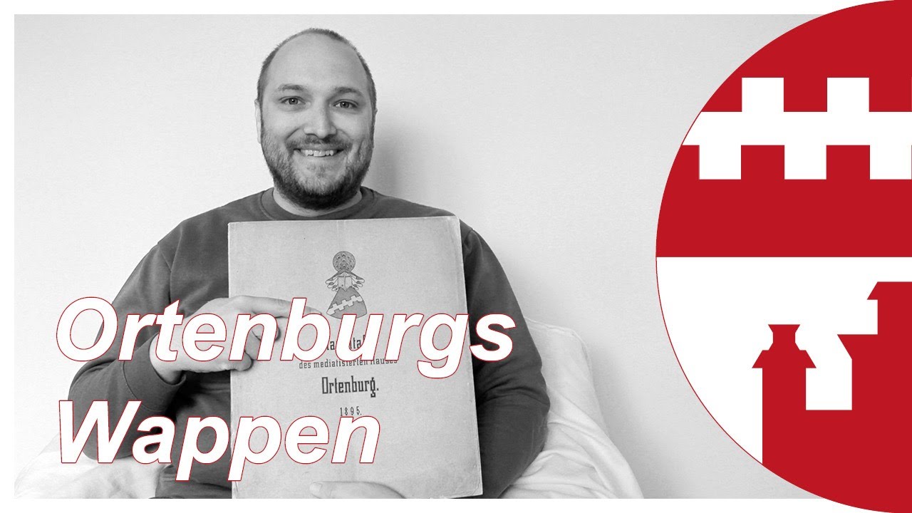 Ein silberner Wechselzinnenbalken auf rotem Grund: Das Ortenburger Wappen