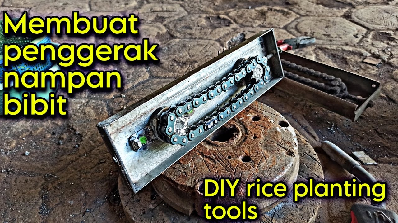 Tutorial membuat penggerak nampan bibit alat tanam padi (diy riceplanting tools)